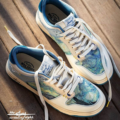 "Van G O G H" Starry Night inspired sneakers